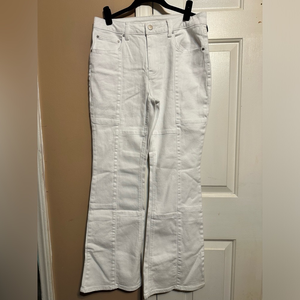 White NOBO Flare Jeans